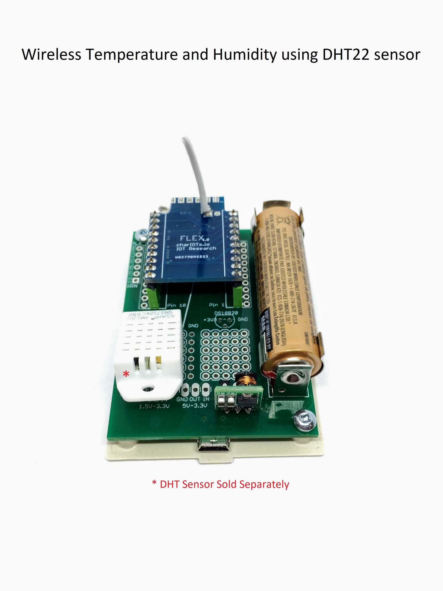 Wireless Temperature & Humidity Sensor – JemRF
