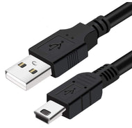 Mini USB 2.0 Cable, Black Type A to Mini-B